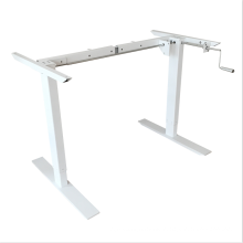 2 legs Sit to stand Manual ergonomic height adjustable desk frame